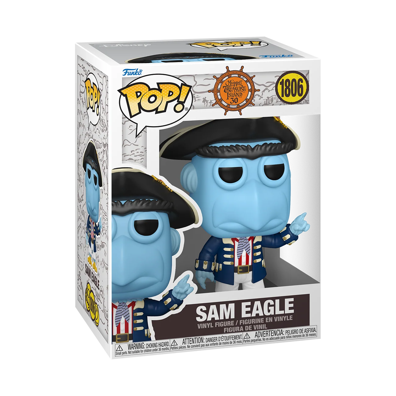 Funko Pop! The Muppets: Treasure Island - Miss Piggy / Kermit And Polly / Sam Eagle *PREORDER*