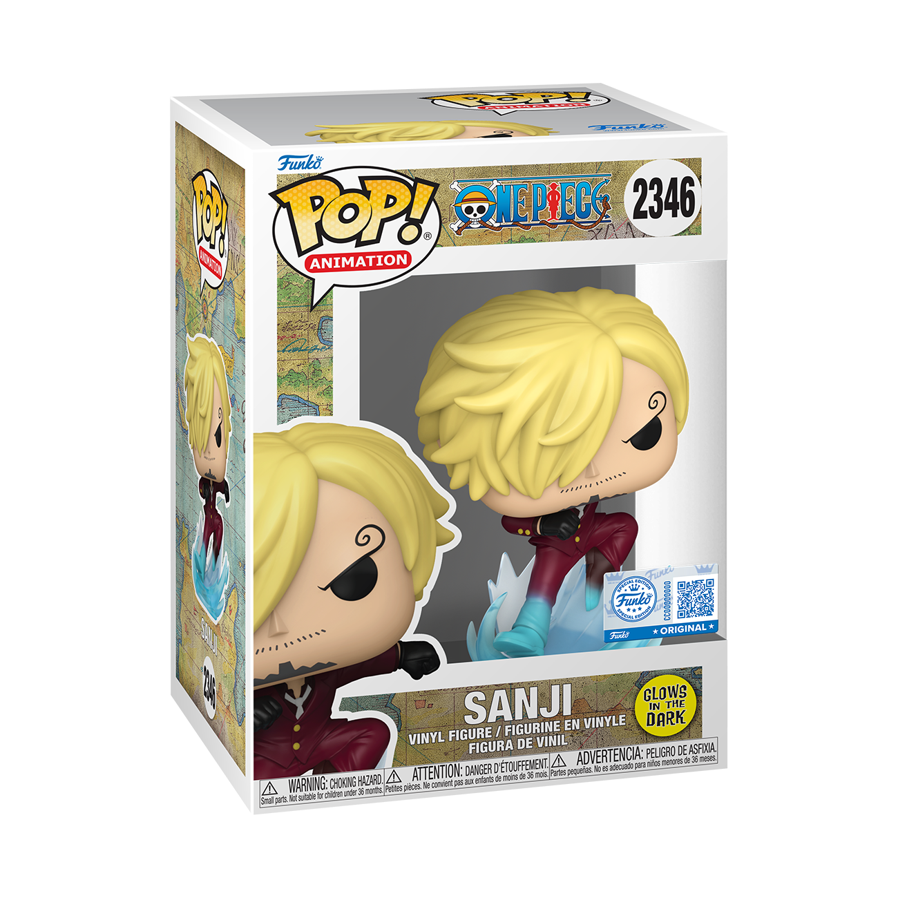 Funko Pop! Anime: One Piece - Sanji #2346 [Funko Special Edition - Glow-In-The-Dark (GITD)] *PREORDER*