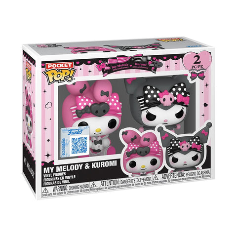 Funko Pop! Sanrio - My Melody & Kuromi 2pk Anniversary Pocket Pop