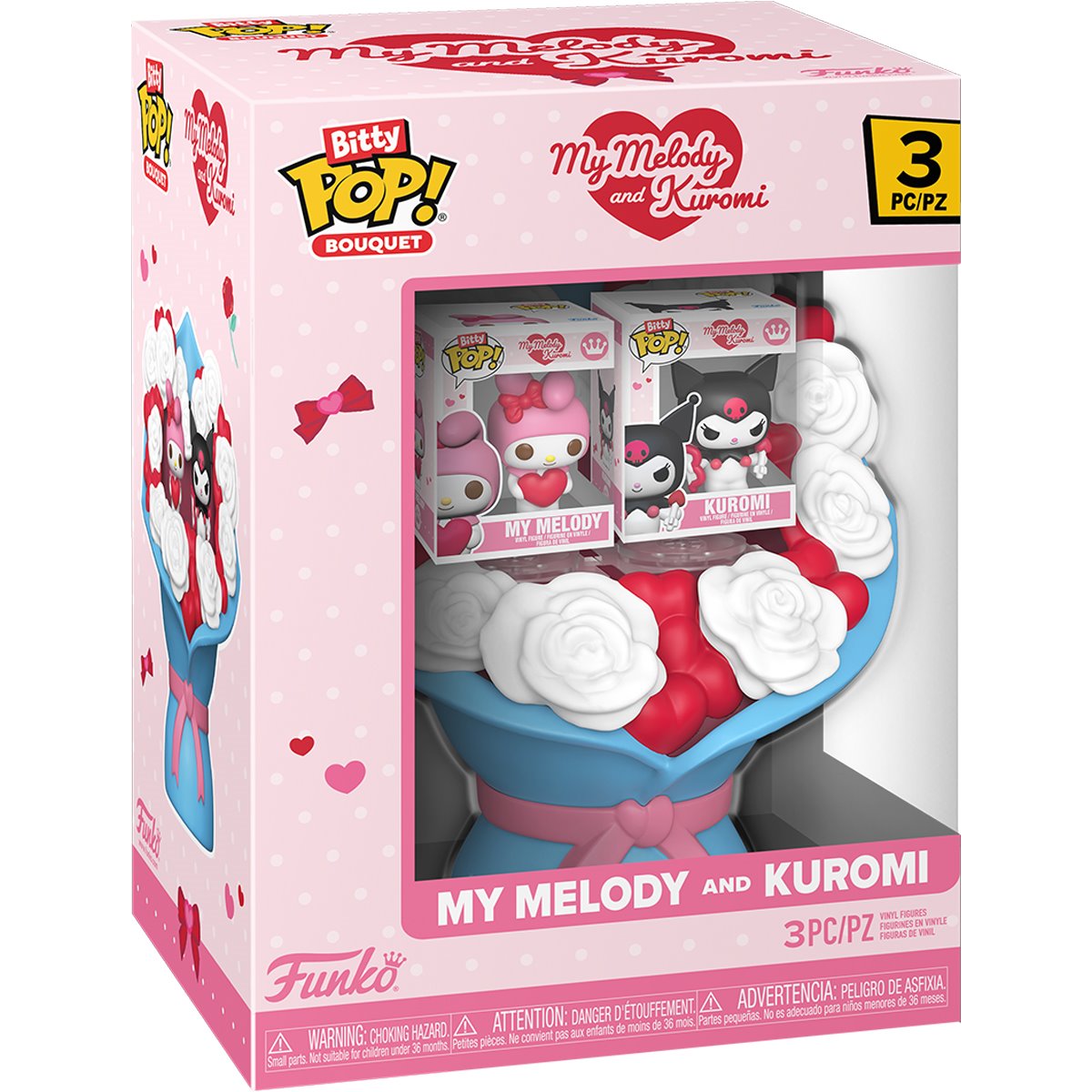 Funko Pop! Bitty Pop: Valentines Bouquet - Spider-Man / Nightmare Before Christmas / Sanrio