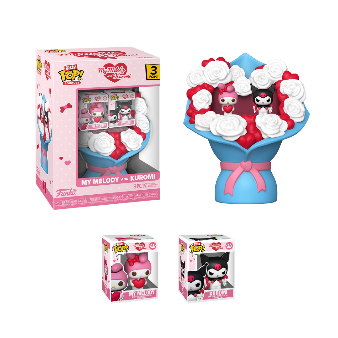 Funko Pop! Bitty Pop: Valentines Bouquet - Spider-Man / Nightmare Before Christmas / Sanrio