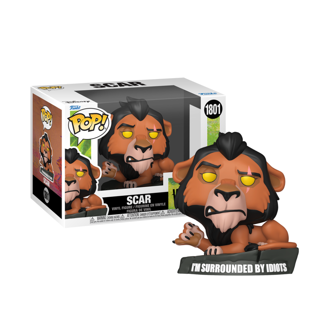Funko Pop! Disney: Villains - Scar (Surrounded By Idiots Meme) #1801 *PREORDER*