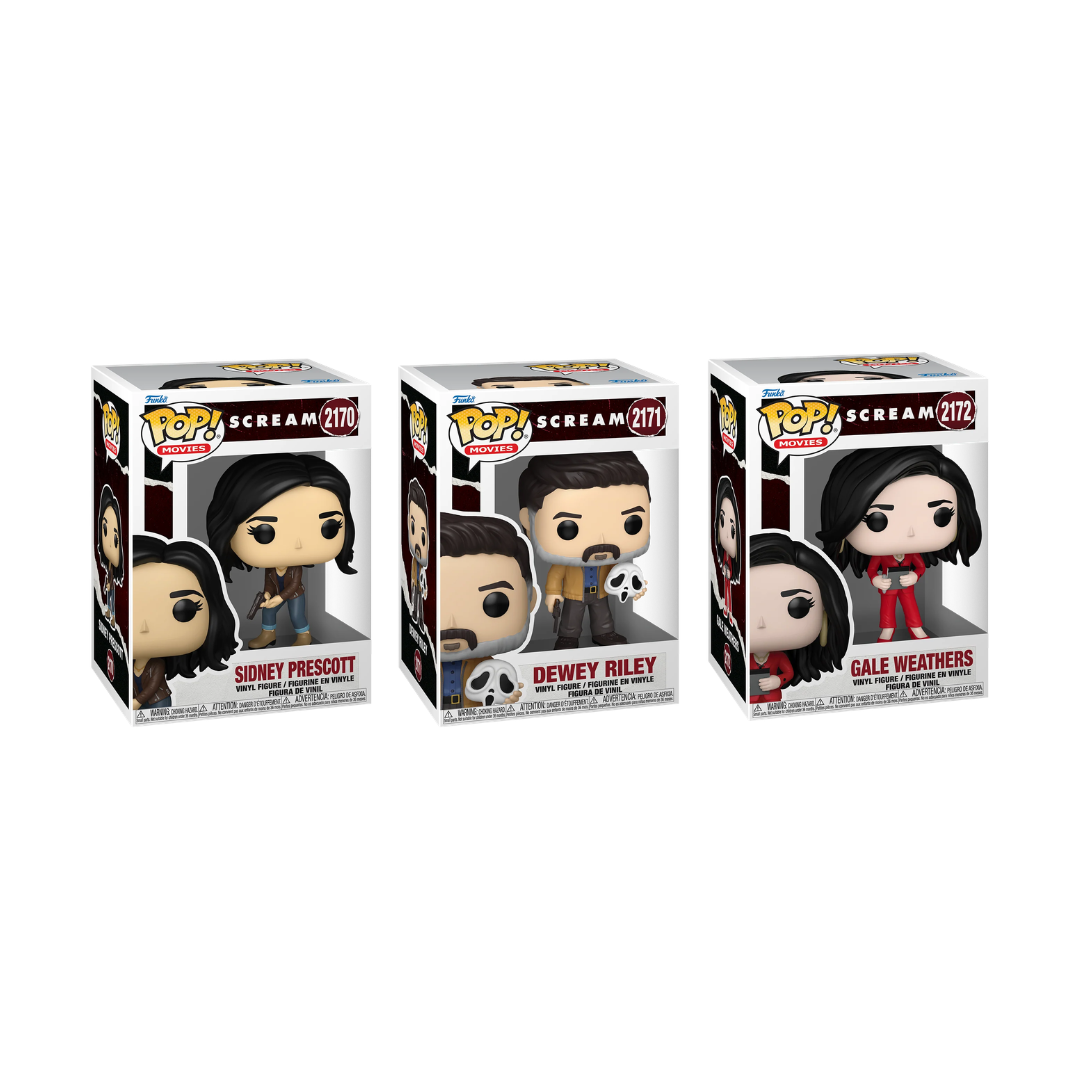 Funko Pop! Movies: Scream 7 - Sidney Prescott / Dewey Riley / Gale Weathers *PREORDER*