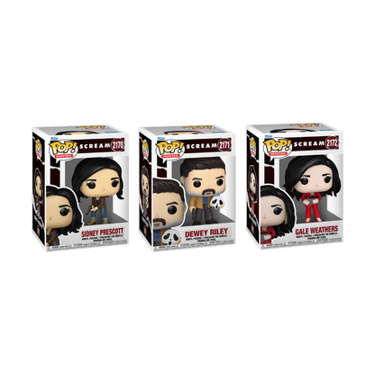 Funko Pop! Movies: Scream 7 - Sidney Prescott / Dewey Riley / Gale Weathers *PREORDER*