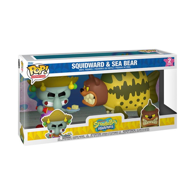 Funko Pop! Television: Spongebob Squarepants - Squidward & Sea Bear 2pk / Spongebob with Mystery / Man Ray / Spongebob Grinning *PREORDER*