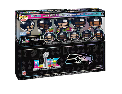 Funko Pop! Sports: NFL - Seattle Seahawks (Super Bowl LX Champions) 5pk [Funko Special Edition - Fanatics Exclusive] *PREORDER*