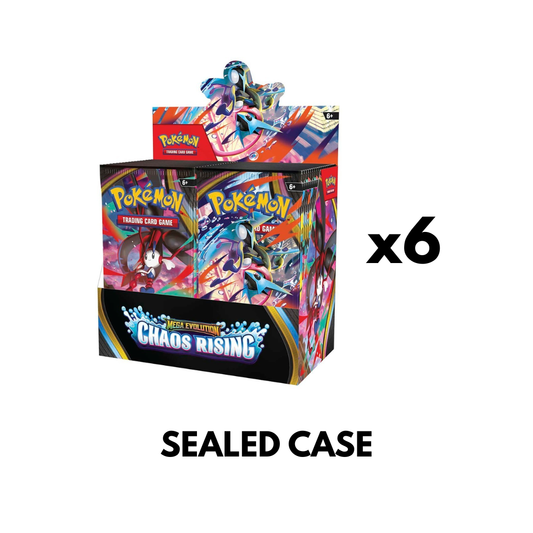 Pokemon TCG: Mega Evolution - Chaos Rising Booster Box SEALED CASE OF X6