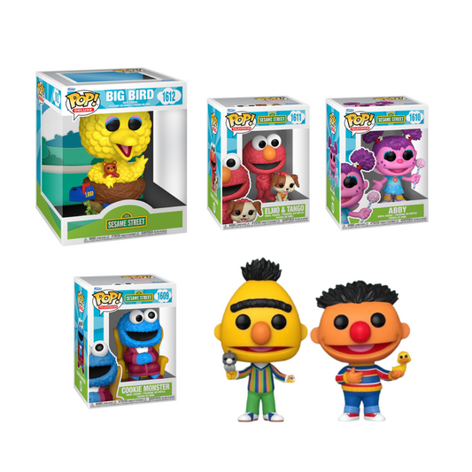 Funko Pop! Sesame Street - Cookie Monster / Abby / Elmo & Tango / Big Bird / Bert & Ernie 2pk