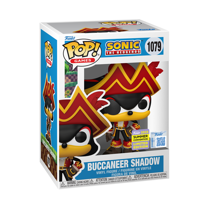 Funko Pop! Games: Sonic The Hedgehog - Buccaneer Shadow #1079 [2025 SDCC 0Summer Convention Exclusive]