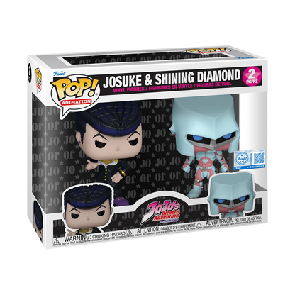 Funko Pop! Anime: Jojo's Bizarre Adventure - Josuke Higashikata / Yoshikage Kira / Koichi Hirose / Josuke & Shining Diamond 2pk *PREORDER*