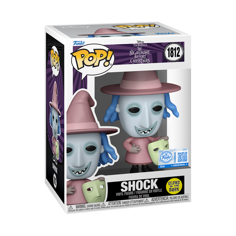 Funko Pop! Disney: Nightmare Before Christmas - Shock #1812 [Funko Special Edition - Glow-In-The-Dark (GITD)]