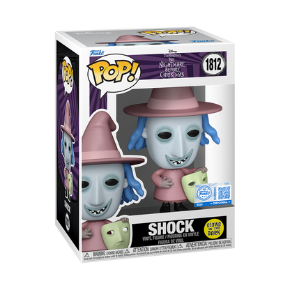 Funko Pop! Disney: Nightmare Before Christmas - Shock #1812 [Funko Special Edition - Glow-In-The-Dark (GITD)]