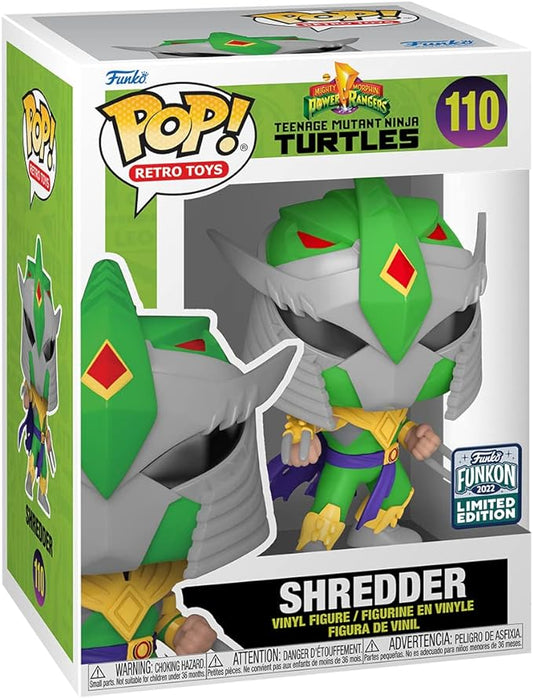 Funko Pop! Teenage Mutant Ninja Turtles x Mighty Morphin' Power Rangers - Shredder #110 [2022 Funkon Limited Edition Convention Exclusive]