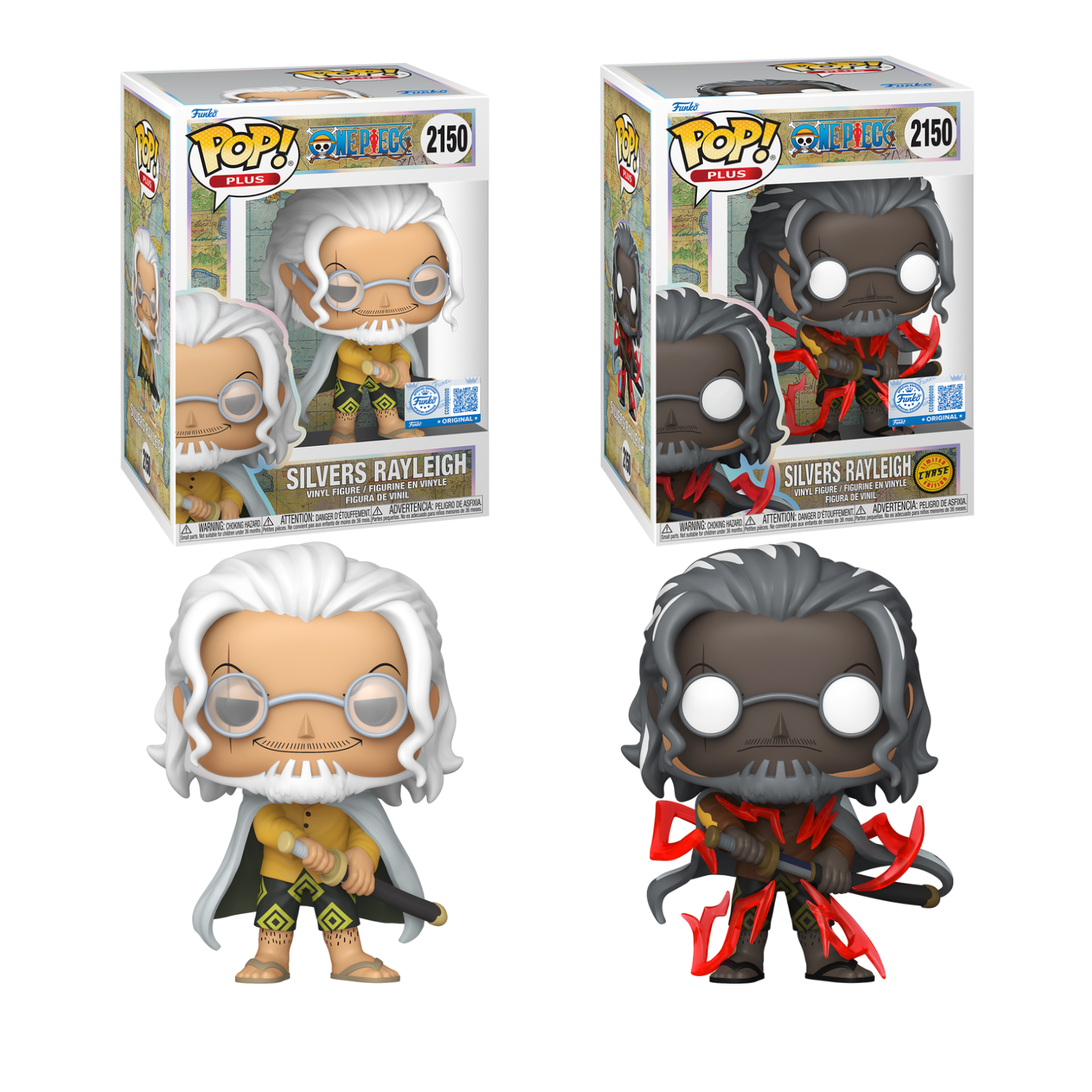 Funko Pop! Anime: One Piece - Plus! Silvers Rayleigh #2150 [Funko Special Edition]