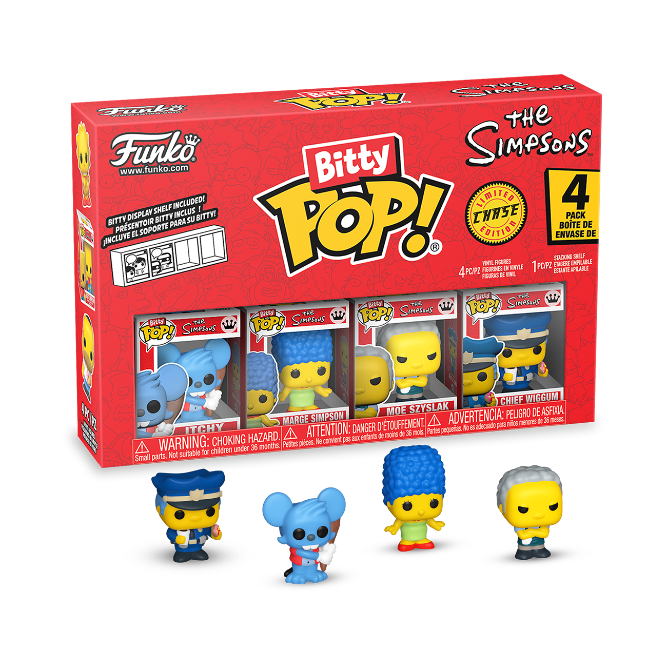 Funko Pop! Television: The Simpsons - Bitty Pop! 4pc Single Pack