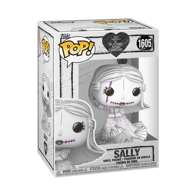 Funko Pop! Disney: The Nightmare Before Christmas (Sketched Deco) - Jack Skellington #1604 / Sally #1605 *PREORDER*