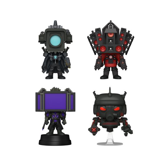 Funko Pop! Animation: Skibidi Toilet - Titan Cameraman / Titan Speakerman / Titan TV Man / Juggernaut Astro Toilet *PREORDER*