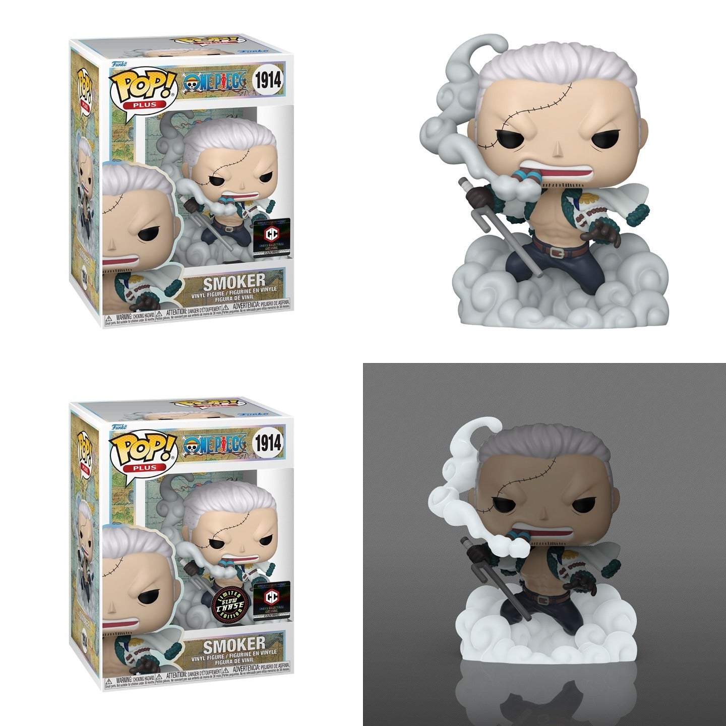 Funko Pop! Anime: One Piece - Smoker #1914 [Chalice Collectibles Exclusive]