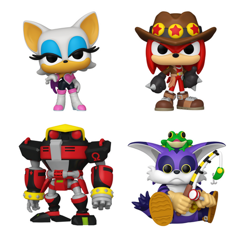 Funko Pop! Games: Sonic The Hedgehog - Rouge / Treasure Hunter Knuckles / Omega / Big *PREORDER*