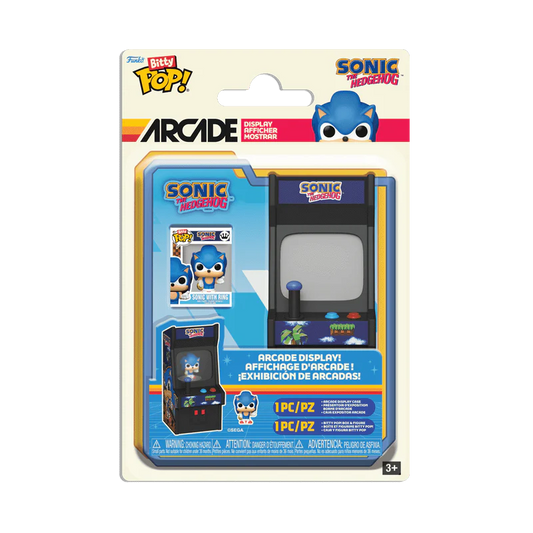 Funko Pop! Games: Sonic The Hedgehog - Sonic with Ring Bitty Pop! Arcade Cabinet