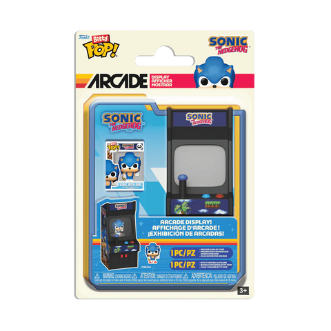 Funko Pop! Games: Sonic The Hedgehog - Sonic with Ring Bitty Pop! Arcade Cabinet