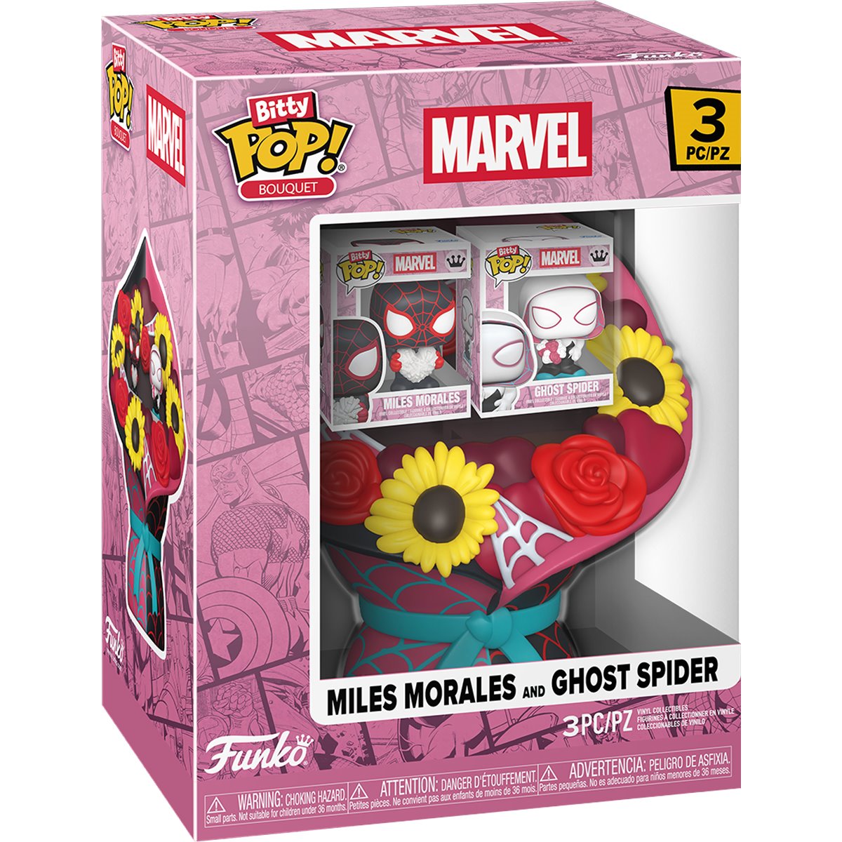 Funko Pop! Bitty Pop: Valentines Bouquet - Spider-Man / Nightmare Before Christmas / Sanrio