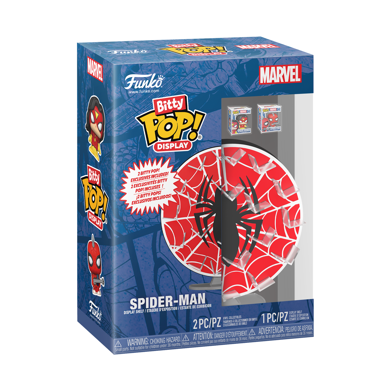Funko Pop! Marvel: Spider-Man - Bitty Pop! Web Display Shelf