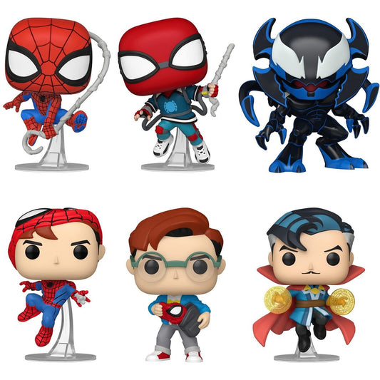 Funko Pop! Marvel: Your Friendly Neighborhood Spider-Man - Spider-Man #1526 / Homemade Suit #1527 / Alien Monster #1528 / Spider-Man #1530 / Peter Parker #1531 / Doctor Strange #1532 *PREORDER*
