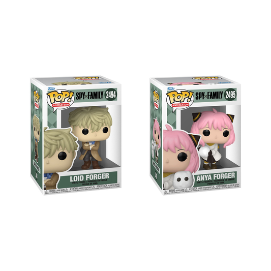 Funko Pop! Anime: Spy X Family - Anya Forger (with Snowman) / Loid Forger *PREORDER*