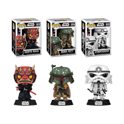 Funko Pop! Star Wars: Impressions - Darth Maul / Boba Fett / Stormtrooper
