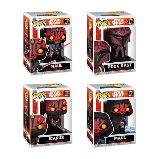 Funko Pop! Star Wars - Maul / Rook Kast / Icarus / Maul with Robe