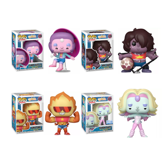 Funko Pop! Animation: Steven Universe (Fusions) - Rainbow Quartz 2.0 / Smoky Quartz / Sunstone / Rainbow Quartz [Funko Special Edition] *PREORDER*