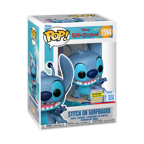 Funko Pop! Disney: Lilo & Stitch - Stitch On Surfboard #1594 [2025 SDCC Summer Convention Exclusive] *PREORDER*