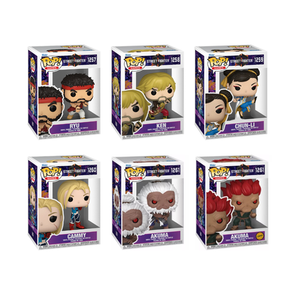 Funko Pop! Games: Street Fighter - Ryu / Ken / Chun-Li / Cammy / Akuma *PREORDER*