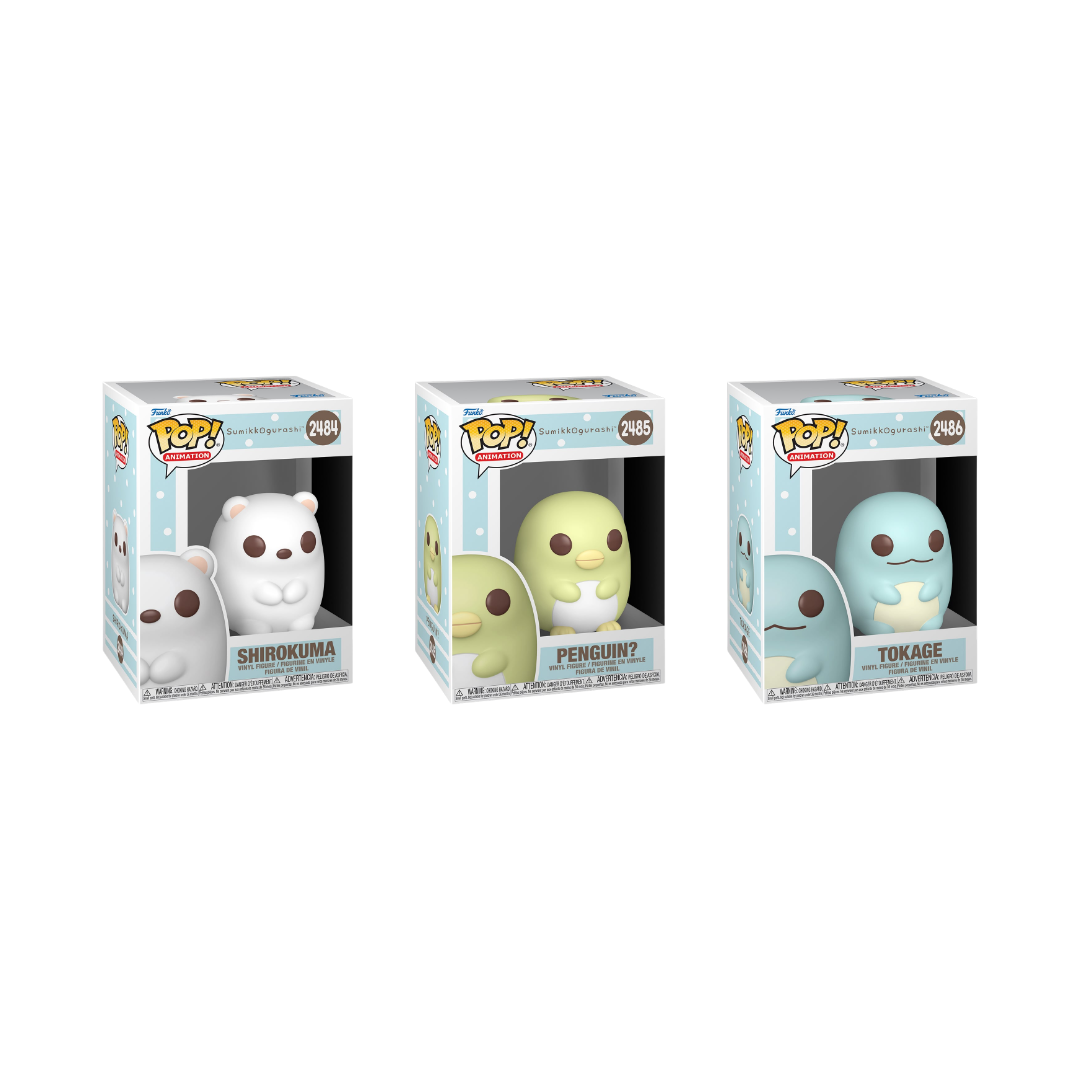 Funko Pop! San-X: Sumikkogurashi - Shirokuma / Penguin? / Tokage *PREORDER*