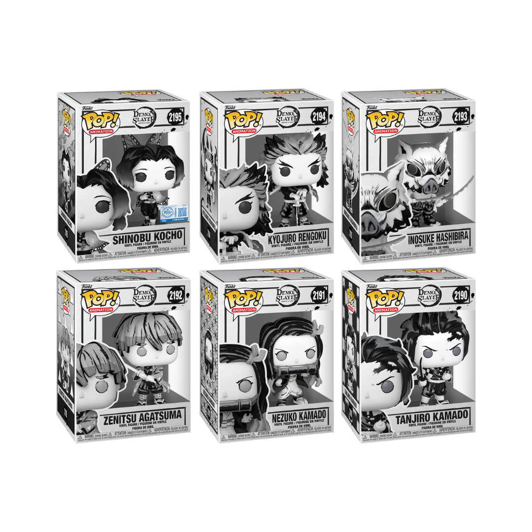 Funko Pop! Anime: Demon Slayer (Sumi-Ink Deco) - Tanjiro / Nezuko / Zenitsu / Inosuke / Rengoku / Shinobu *PREORDER*