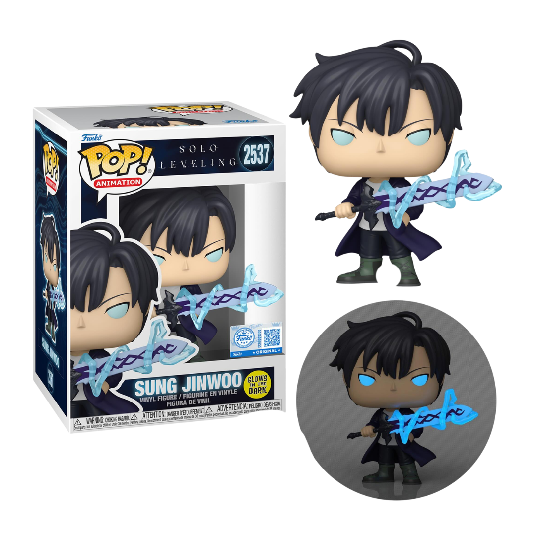 Funko Pop! Anime: Solo Leveling - Sung Jinwoo #2537 [Funko Special Edition - Glow-In-The-Dark (GITD)] *PREORDER*