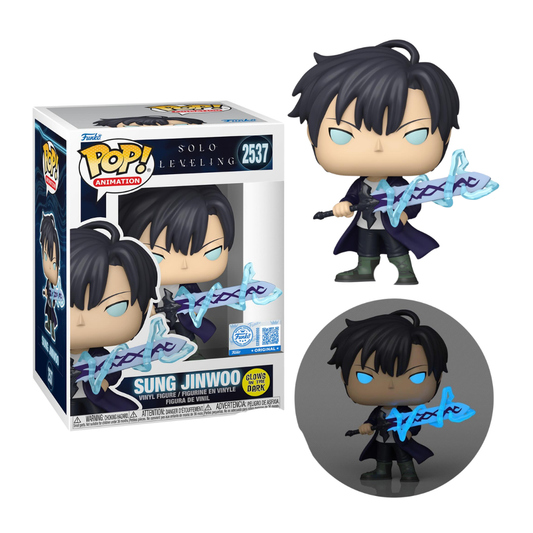 Funko Pop! Anime: Solo Leveling - Sung Jinwoo #2537 [Funko Special Edition - Glow-In-The-Dark (GITD)] *PREORDER*