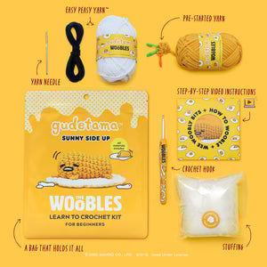 The Woobles: Beginner Crochet Kit - Sunny Side Up Gudetama