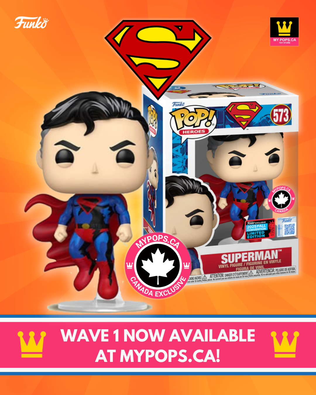 Funko Pop! Heroes: Superman - Superman (Kingdom Come) #573 [MyPops Exclusive] *PREORDER*
