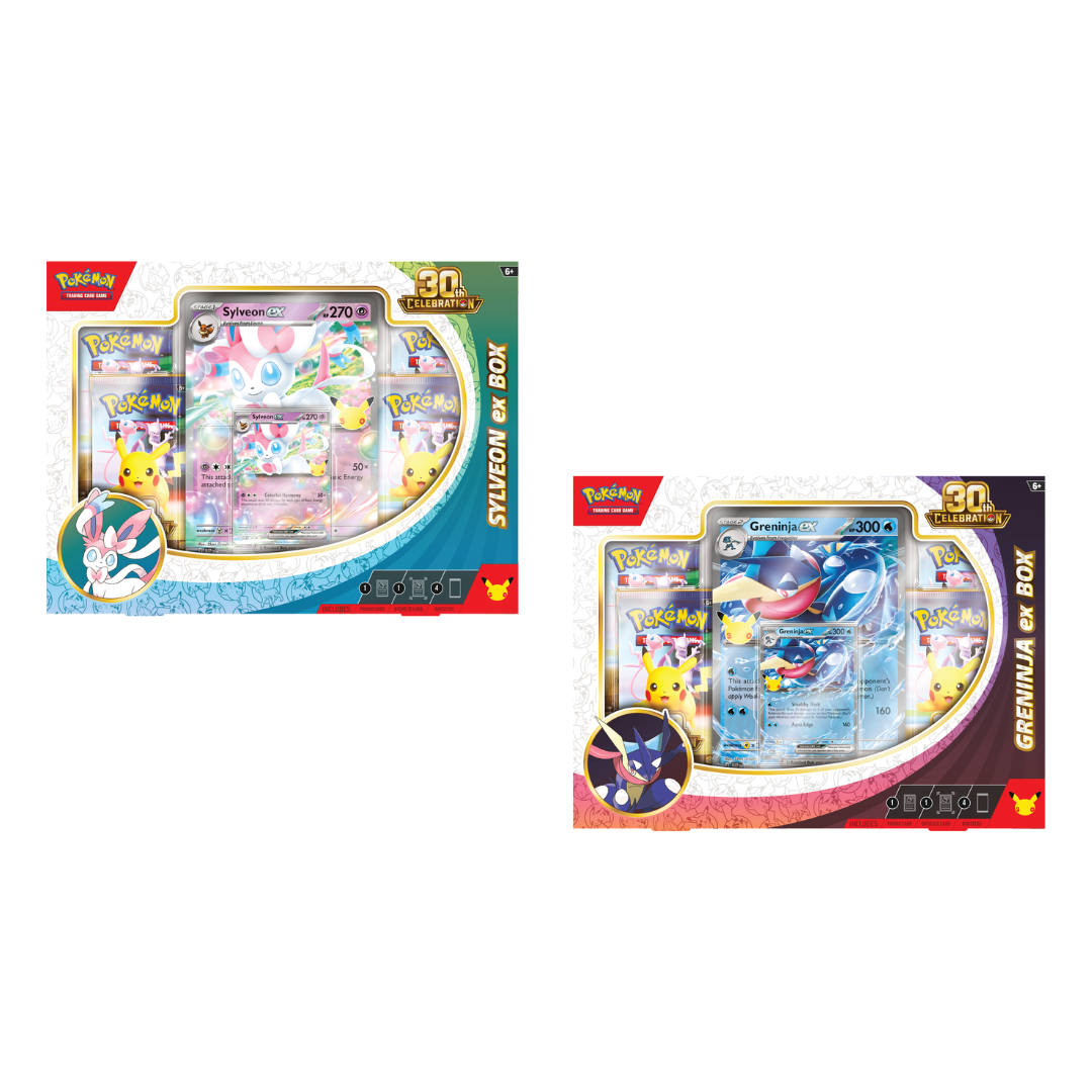 Pokemon TCG: 30th Celebration - Sylveon ex / Greninja ex Box Set *PREORDER*