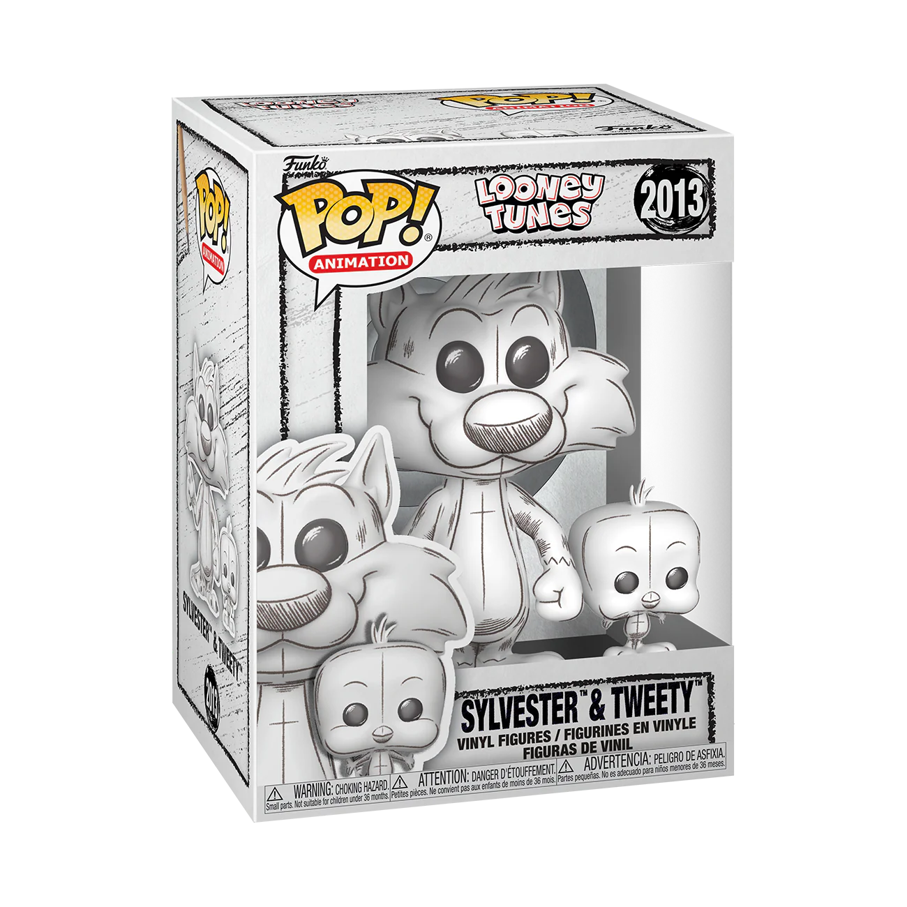 Funko Pop! Animation: Looney Tunes (Sketch) - Bugs Bunny / Daffy Duck / Porky Pig / Sylvester & Tweety / Tasmanian Devil *PREORDER*