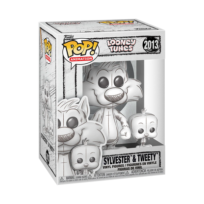 Funko Pop! Animation: Looney Tunes (Sketch) - Bugs Bunny / Daffy Duck / Porky Pig / Sylvester & Tweety / Tasmanian Devil *PREORDER*