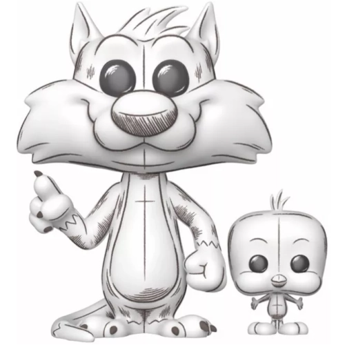 Funko Pop! Animation: Looney Tunes (Sketch) - Bugs Bunny / Daffy Duck / Porky Pig / Sylvester & Tweety / Tasmanian Devil *PREORDER*