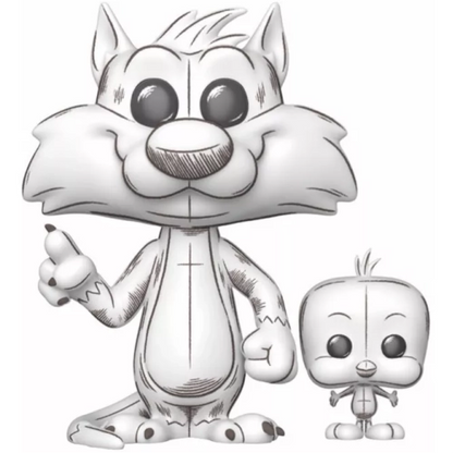Funko Pop! Animation: Looney Tunes (Sketch) - Bugs Bunny / Daffy Duck / Porky Pig / Sylvester & Tweety / Tasmanian Devil *PREORDER*
