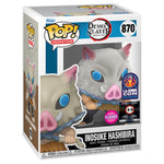 Funko Pop! ANIME DEMON SLAYER INOSUKE HASHIBIRA FLOCKED #870 [LA COMIC CON - CHALICE COLLECTIBLES EXCLUSIVE]