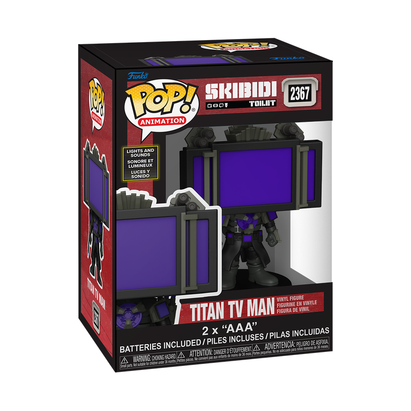Funko Pop! Animation: Skibidi Toilet - Titan Cameraman / Titan Speakerman / Titan TV Man / Juggernaut Astro Toilet *PREORDER*