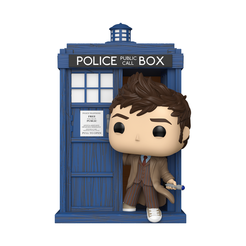 Funko Pop! Television: Doctor Who - Ninth Doctor / River Song / Tenth Doctor / Eleventh Doctor / Fifteenth Doctor / Dalek / Tardis with Tenth Doctor *PREORDER*