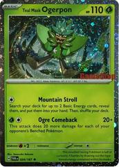 Pokemon TCG Single Card: SEALED Teal Mask Ogerpon 024/167 (Cosmos Holo) [GameStop Exclusive]