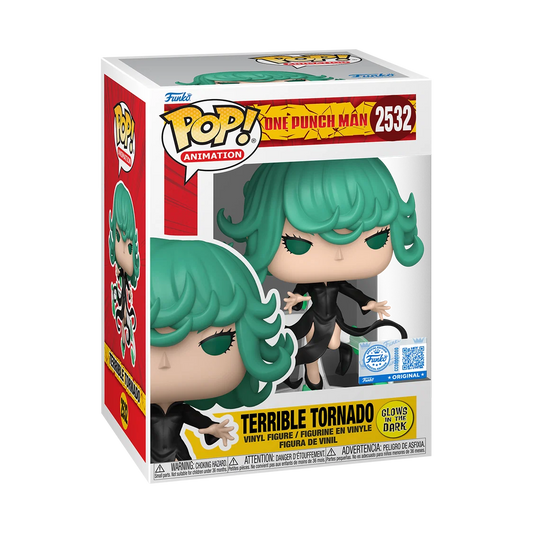 Funko Pop! Anime: One Punch Man - Terrible Tornado #2532 [Funko Special Edition - Glow-In-The-Dark (GITD)] *PREORDER*